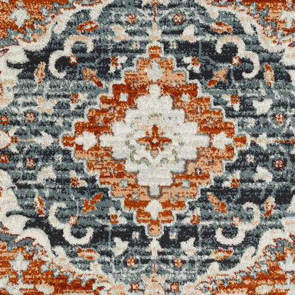 Sam Traditional Burnt Orange Area Rug