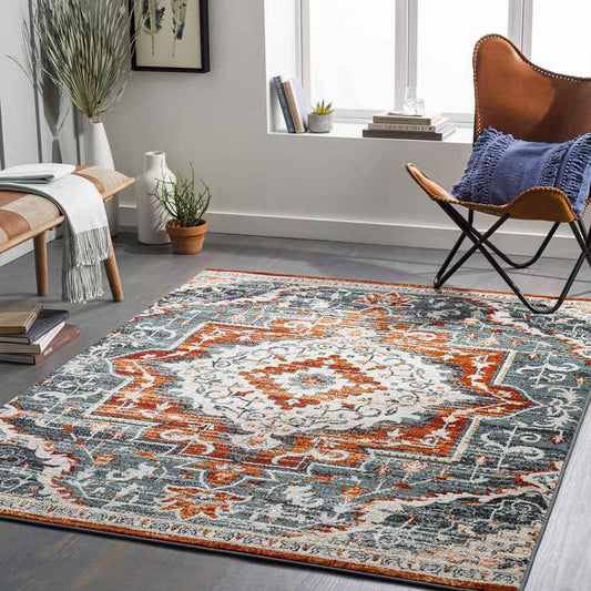 Sam Traditional Navy Area Rug
