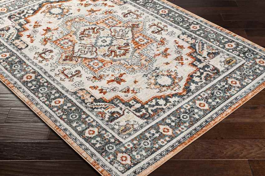 Corydon Traditional Navy Area Rug