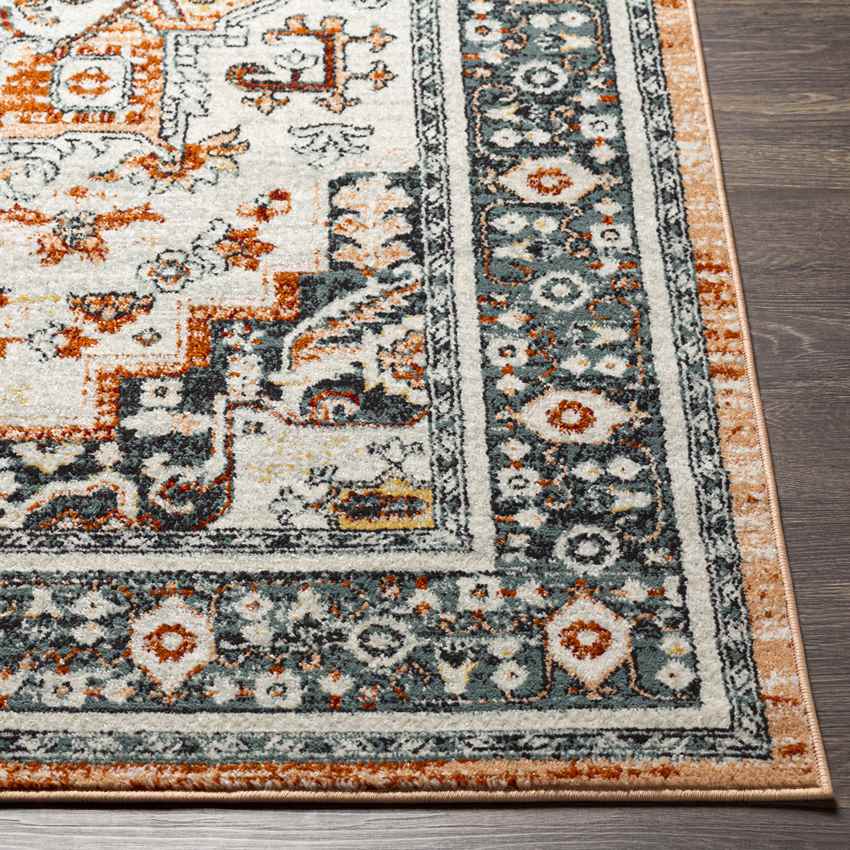 Corydon Traditional Navy Area Rug