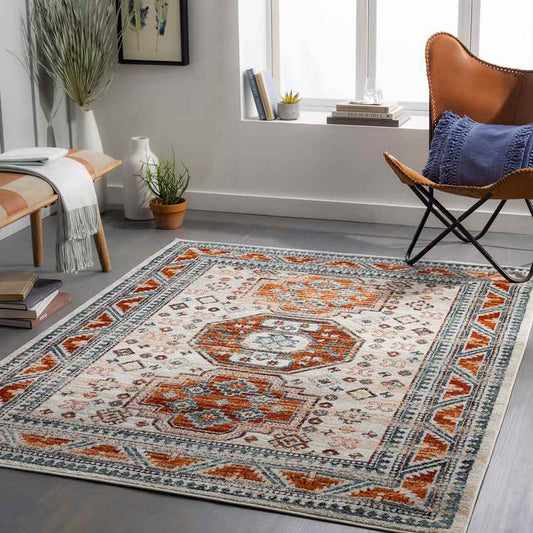Crandall Traditional Ivory Area Rug