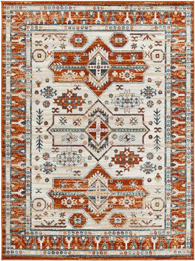 Culver Traditional Burnt Orange Area Rug