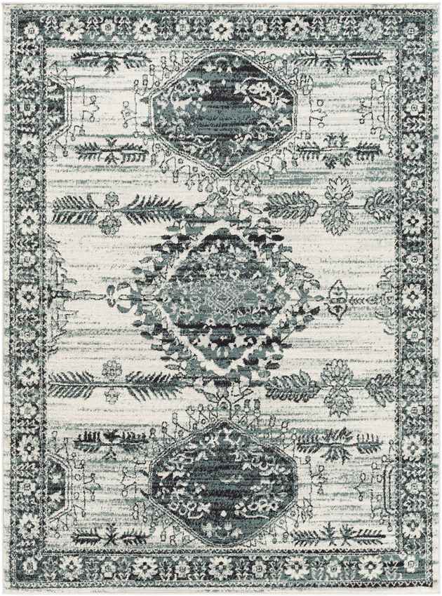 Darmstadt Traditional Pale Blue Area Rug