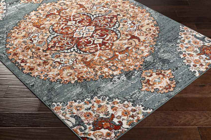 Decker Traditional Burnt Orange Area Rug