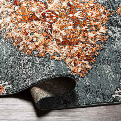 Decker Traditional Burnt Orange Area Rug