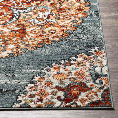 Decker Traditional Burnt Orange Area Rug