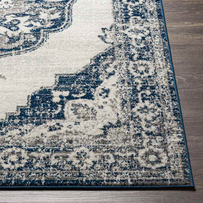 Dune Acres Traditional Navy Area Rug