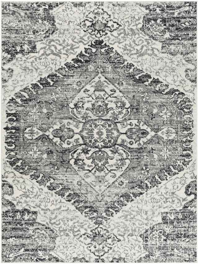 Edinburgh Traditional Charcoal Area Rug