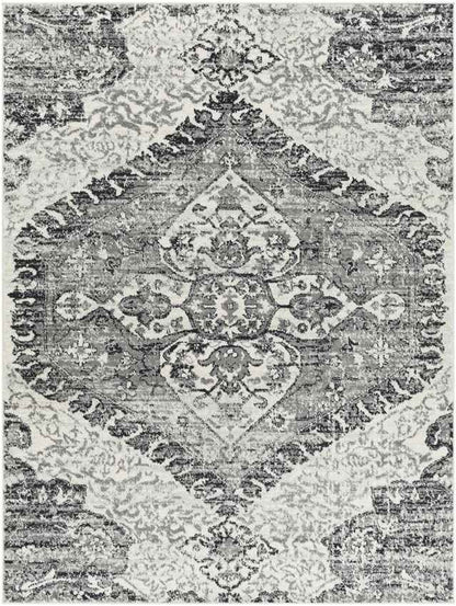Edinburgh Traditional Charcoal Area Rug
