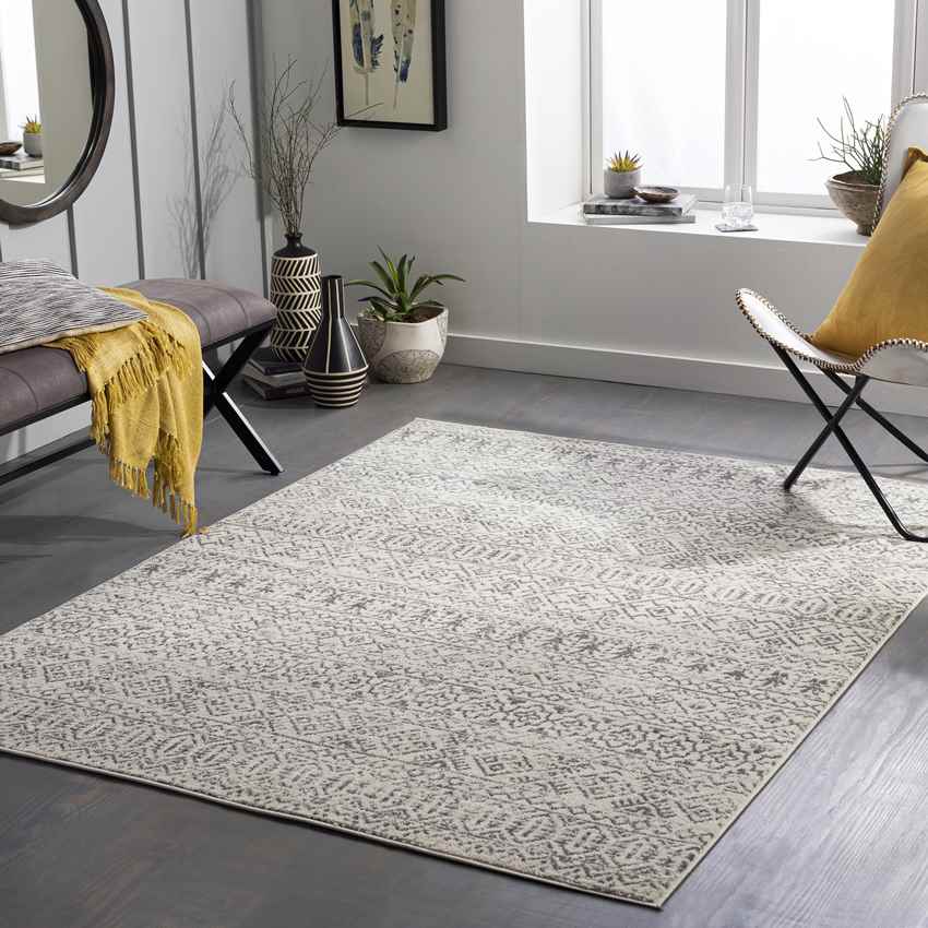 Edwardsport Global Gray Area Rug
