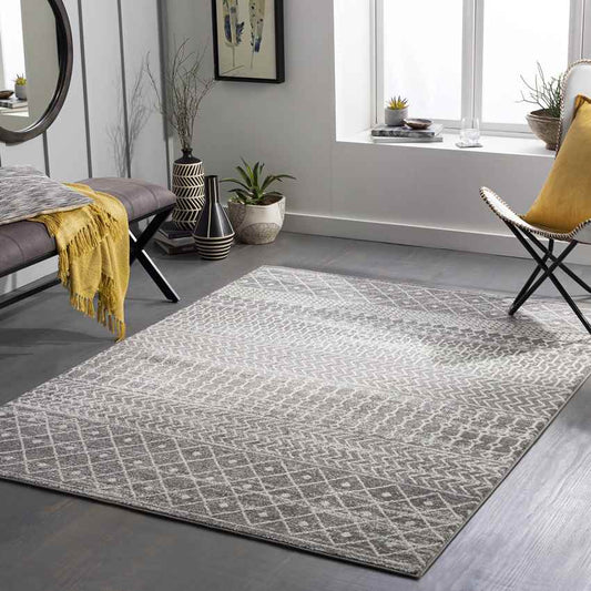 Lynar Global Medium Gray Area Rug