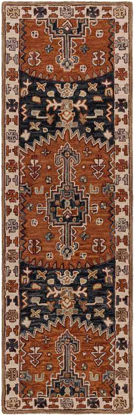 Melrose Park Traditional Rust Area Rug