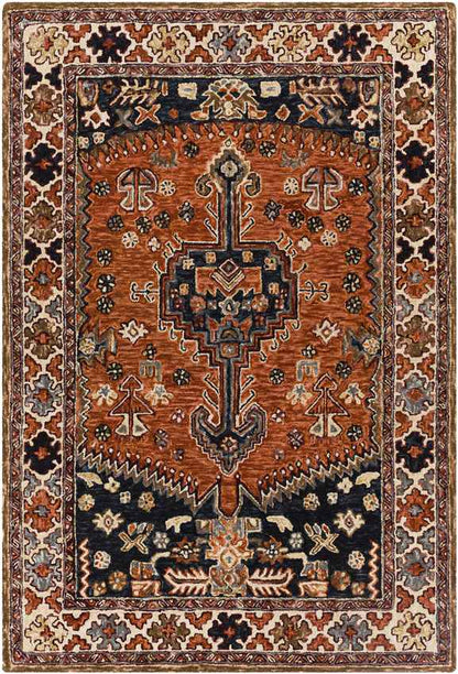 Melrose Park Traditional Rust Area Rug