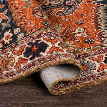 Melrose Park Traditional Rust Area Rug