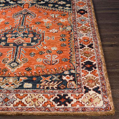 Melrose Park Traditional Rust Area Rug