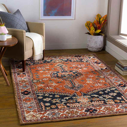 Melrose Park Traditional Rust Area Rug