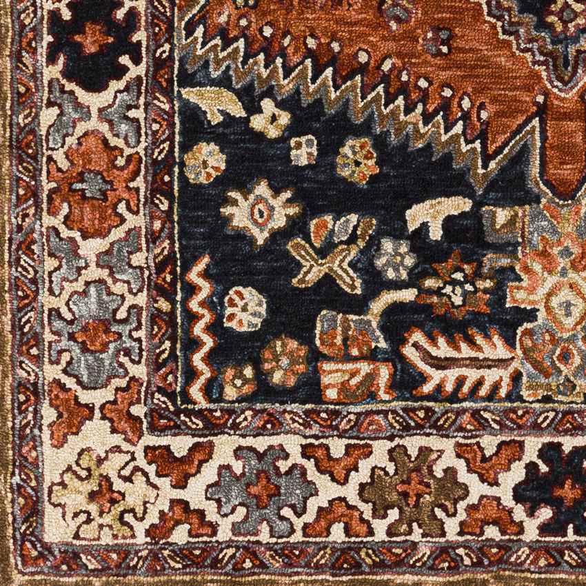 Melrose Park Traditional Rust Area Rug