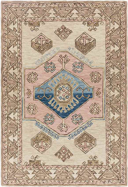 Korhorn Traditional Beige Area Rug