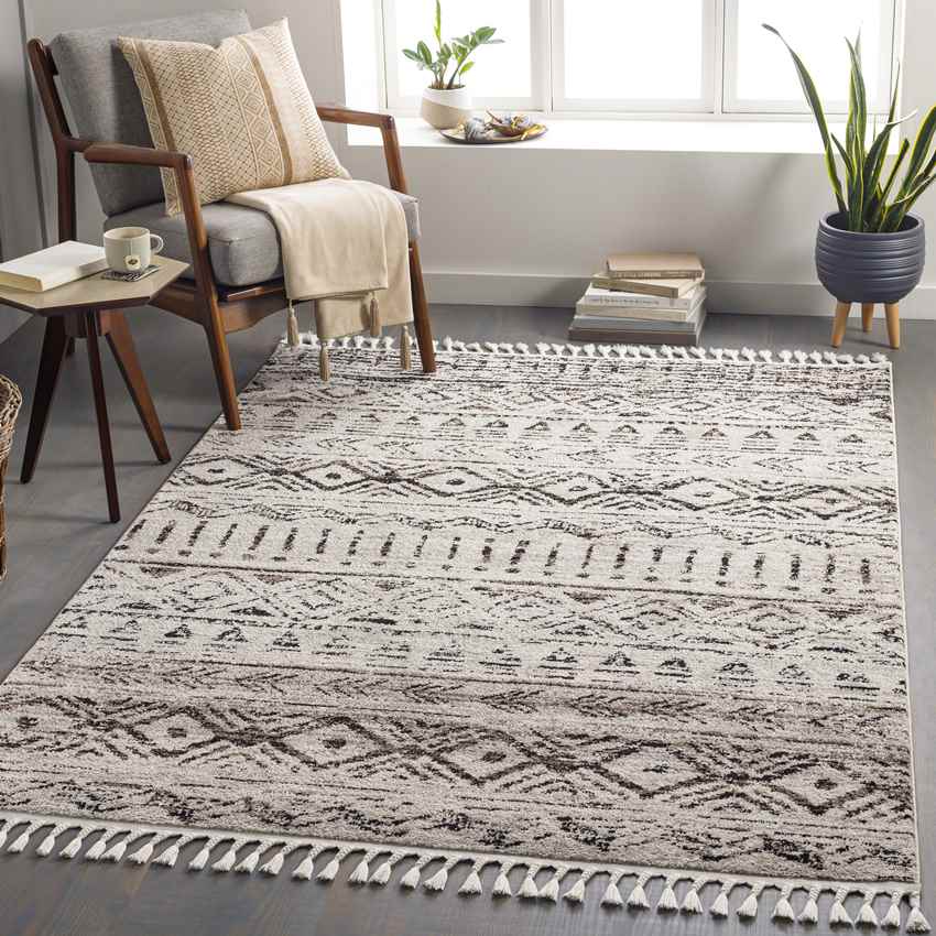 Rinard Global Dark Brown Area Rug