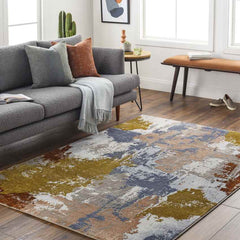 Kevil Modern Burgundy Area Rug