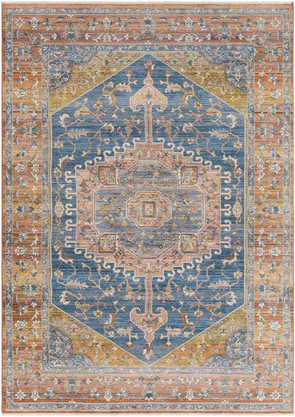 Sanborn Traditional Rust Area Rug