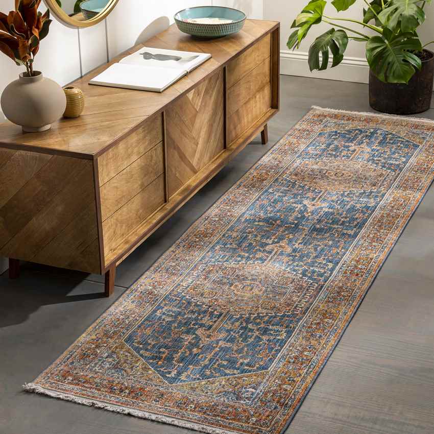 Sanborn Traditional Rust Area Rug