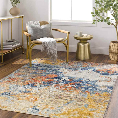 St Donatus Modern Burnt Orange Area Rug