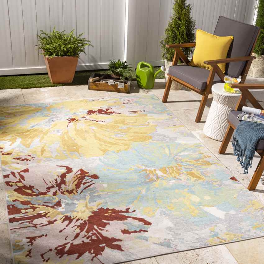 St Olaf Modern Gold Area Rug