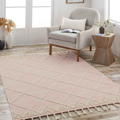 Udall Global Light Pink Area Rug