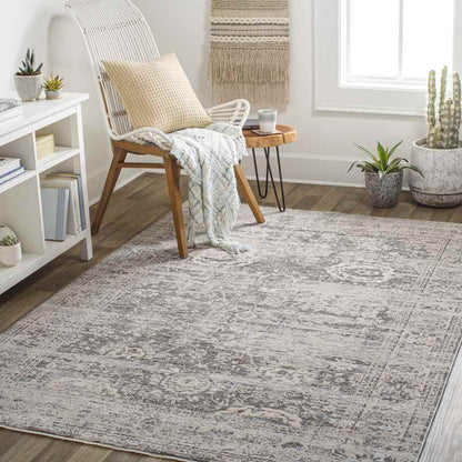 Van Wert Traditional Charcoal Area Rug
