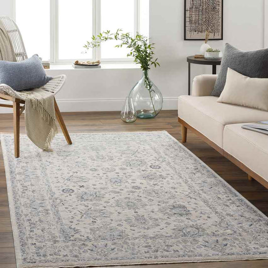Villisca Traditional Beige Area Rug