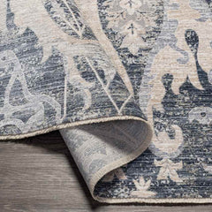 Volga Traditional Dark Blue Area Rug