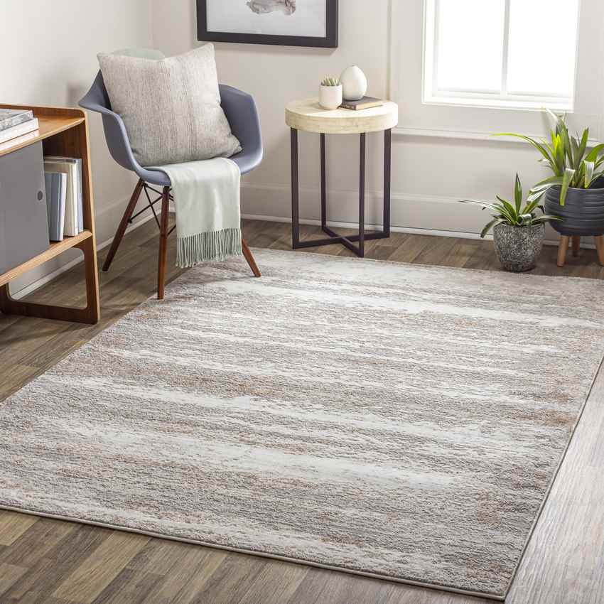 Gravity Modern Beige Area Rug