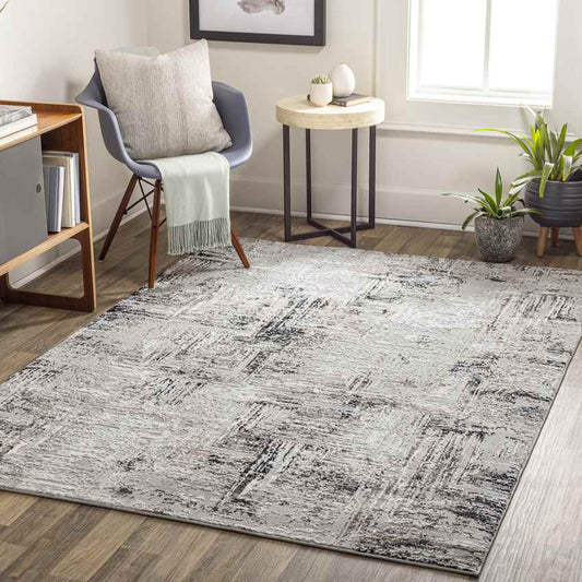 Grinnell Modern Gray Area Rug