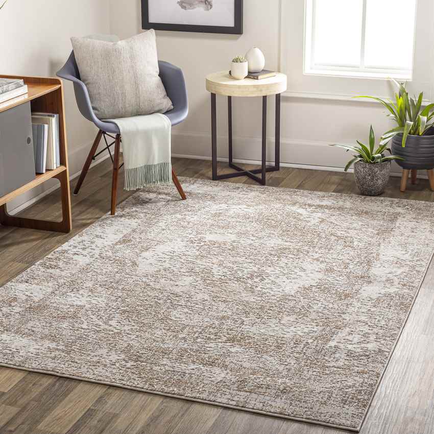 Grundy Center Traditional Beige Area Rug