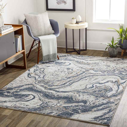 Guttenberg Modern Navy Area Rug