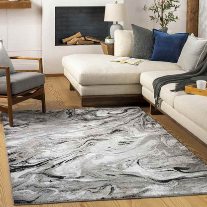 Halbur Modern Charcoal Area Rug