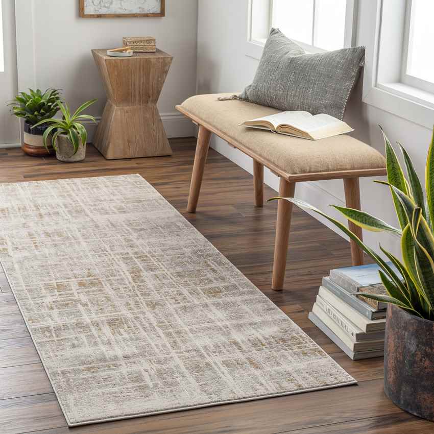 Xylofagou Modern Beige Area Rug