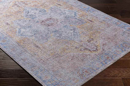 Komi Traditional Burnt Orange Washable Area Rug