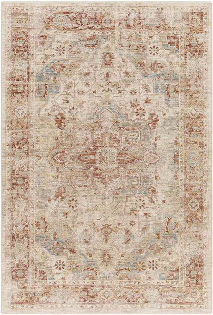 Harcourt Traditional Rust Area Rug