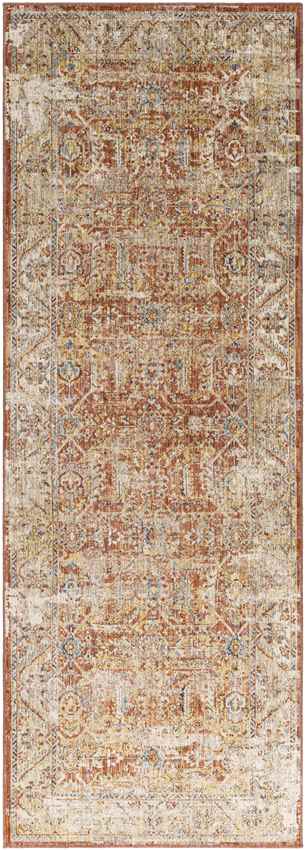 Harlan Traditional Burgundy Area Rug