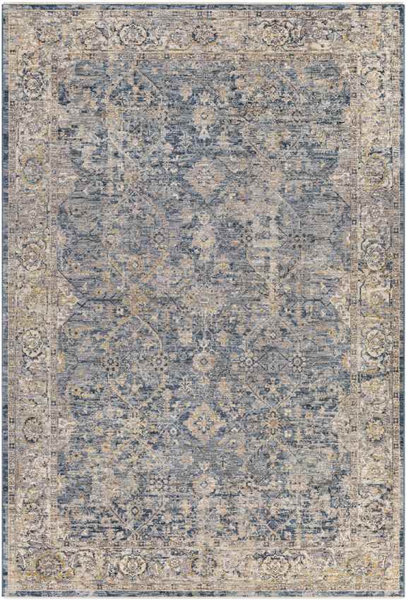 Harpers Ferry Traditional Dark Blue Area Rug