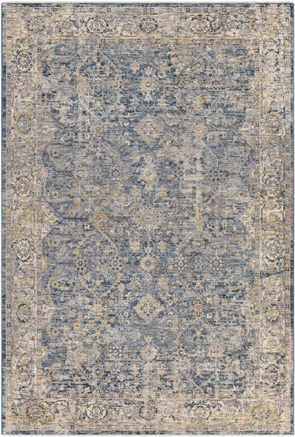 Harpers Ferry Traditional Dark Blue Area Rug