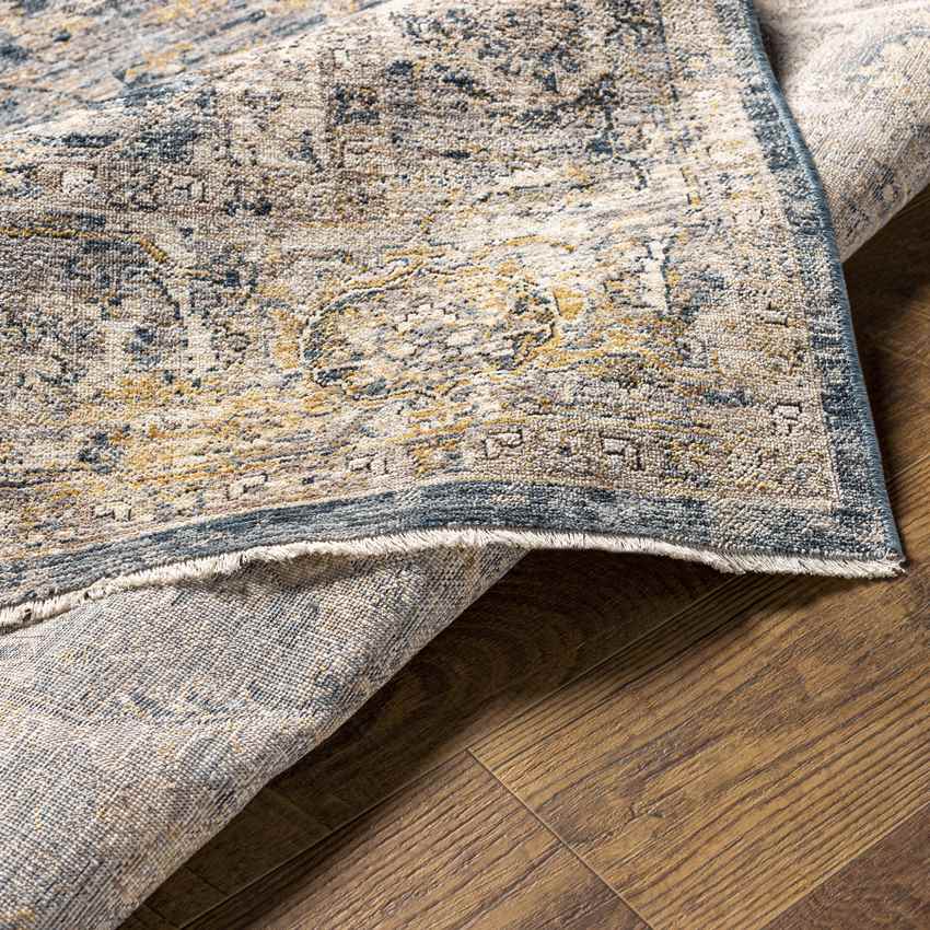 Harpers Ferry Traditional Dark Blue Area Rug