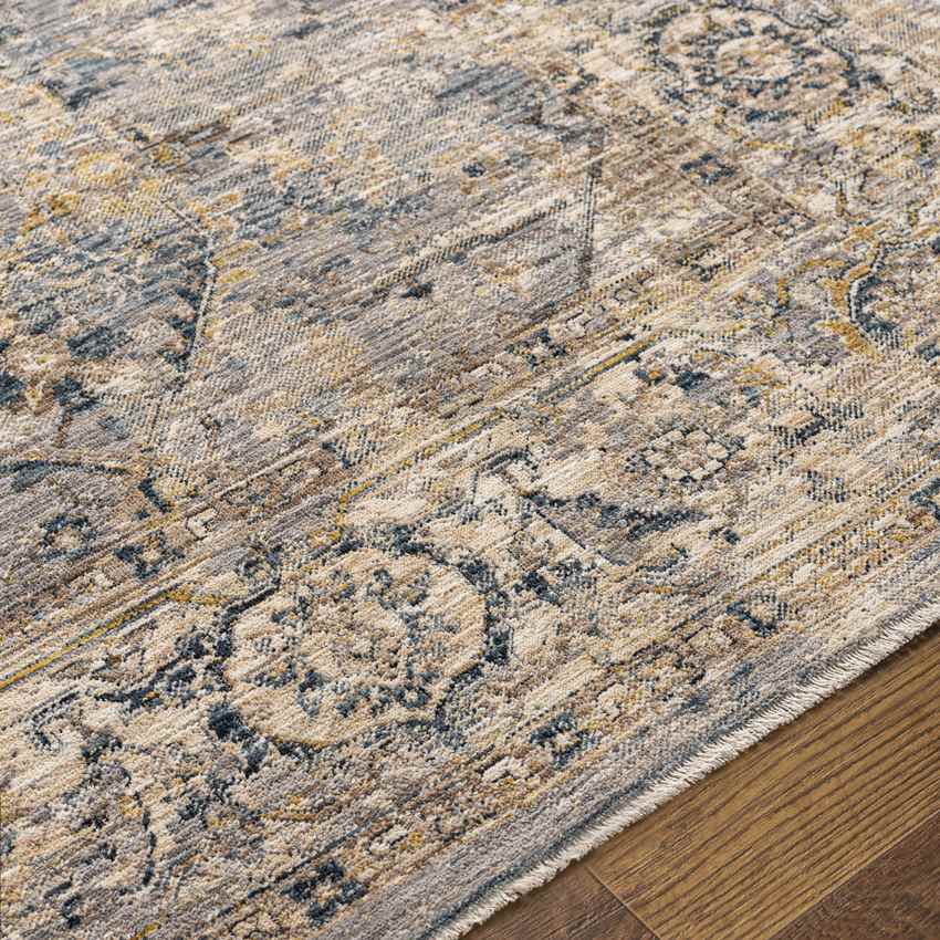 Harpers Ferry Traditional Denim Area Rug