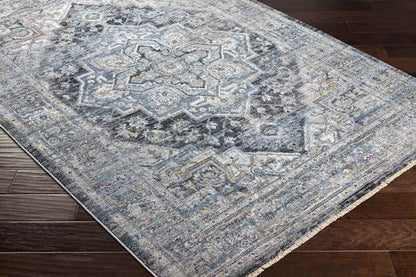 Kato Traditional Dark Teal Area Rug