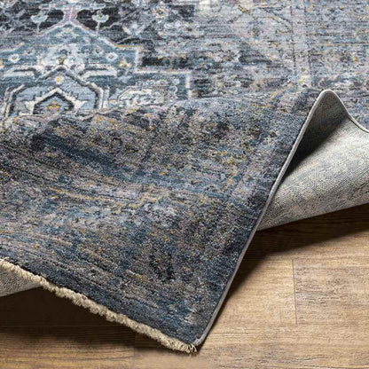 Kato Traditional Dark Teal Area Rug