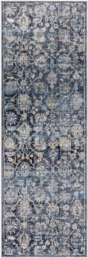 Dikomo Traditional Dark Blue Area Rug
