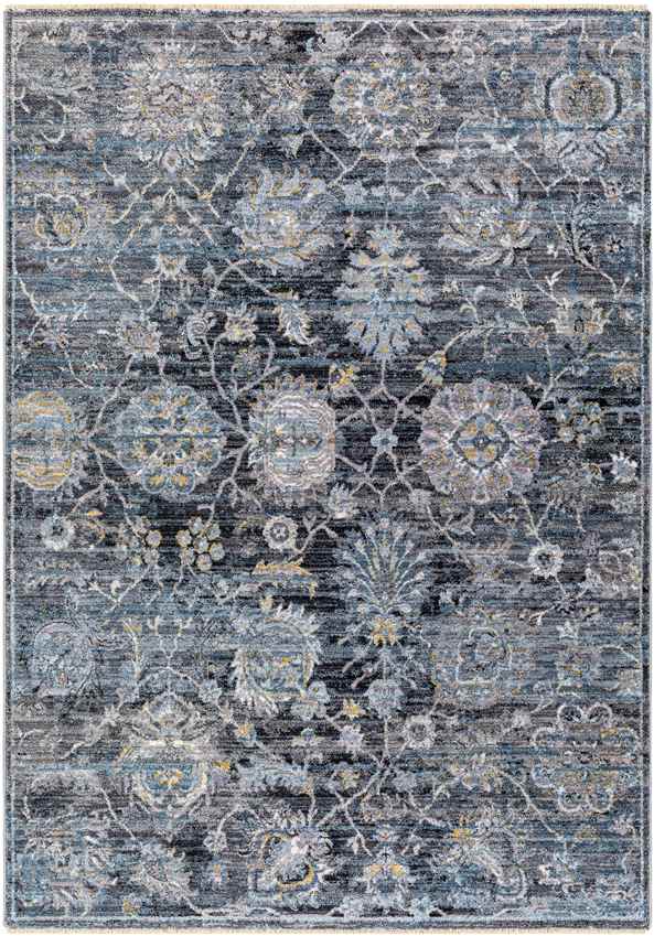 Dikomo Traditional Dark Blue Area Rug
