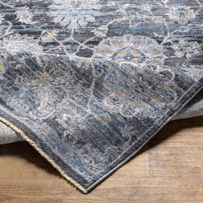 Dikomo Traditional Dark Blue Area Rug